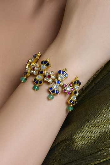 Joules by Radhika Regal Sparkle Temple Bracelet 