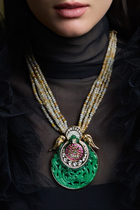 Joules By Radhika Crown Aura Pendant Necklace 