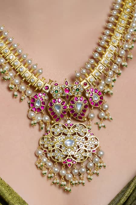 Joules By Radhika_Multi Color Regal Radiance Pendant Necklace _Online_at_Aza_Fashions