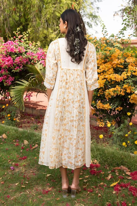 Amoree india Butti Pattern Dress 