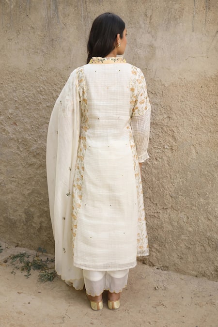 Amoree by Shikha Chaudhry Placement Embroidered Kurta Set 