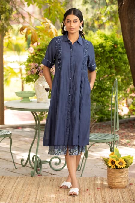 Amoree by Shikha Chaudhry Cotton Silk Dress 