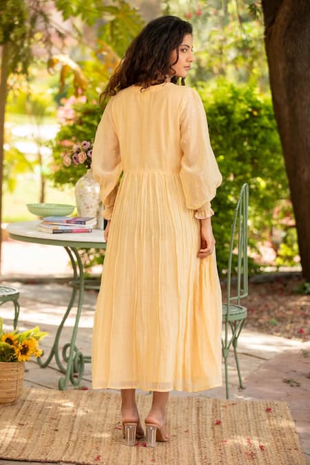 Amoree india Floral Embroidered Dress 