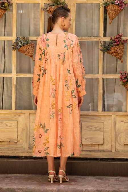 Amoree india Peach Blossom Dress 