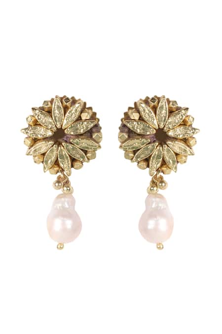 House Of Tuhina Padmini Pearl Drop Earrings 