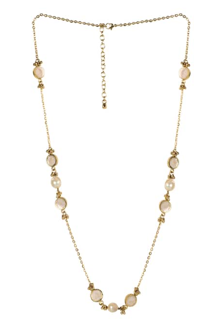 House Of Tuhina Gold Plated Shama Long Necklace 