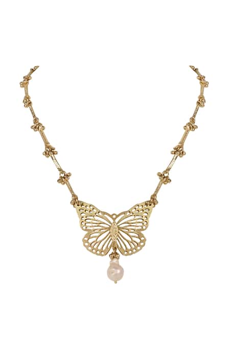 House Of Tuhina Amodini Butterfly Necklace 