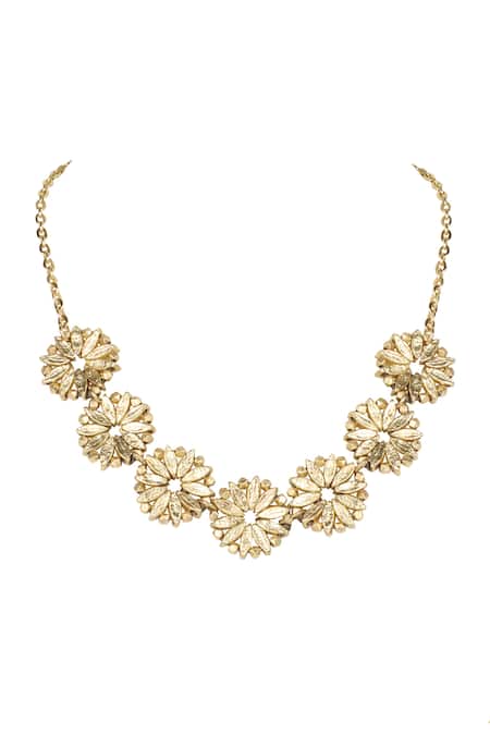 House Of Tuhina Ijya Floral Necklace 