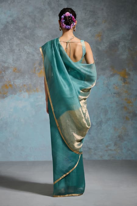 Dressfolk Sukanya Handwoven Saree With Unstitched Blouse Piece 
