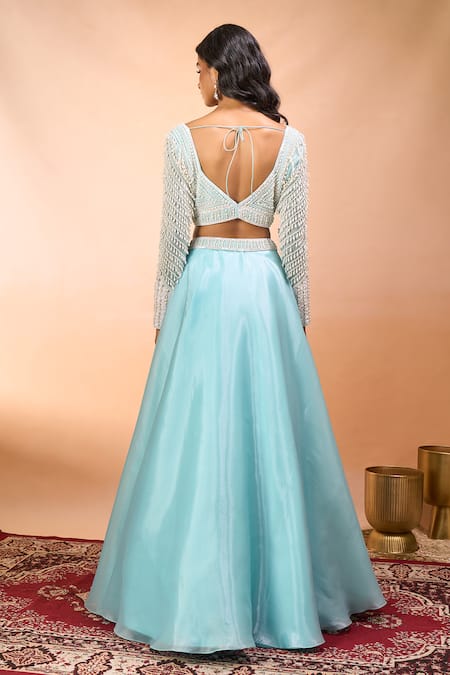 Alaya Advani Hand Embroidered Blouse Lehenga Set 