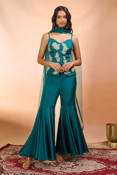 Alaya Advani Hand Embroidered Top Sharara Set 