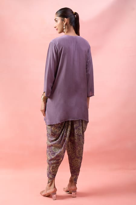 Alaya Advani Kurta & Floral Print Dhoti Pant 