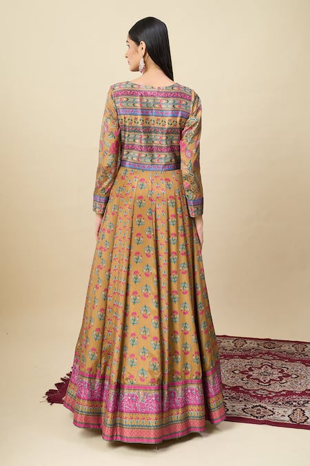 Alaya Advani Floral Print & Embroidered Yoke Anarkali 