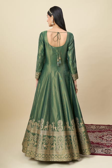 Alaya Advani Shimmer Anarkali With Matching Butti Dupatta 