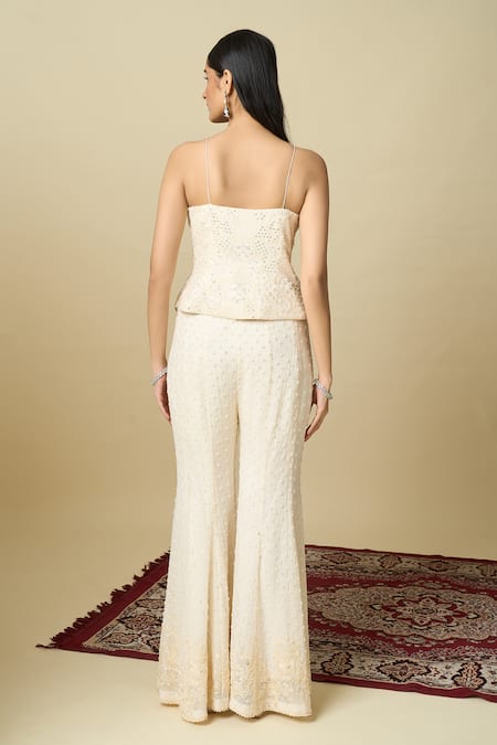 Alaya Advani Sequin Hand Embroidered Top & Sharara Set 