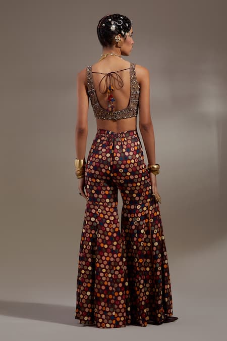 Aseem Kapoor Veni Tribal Pattern Jacket & Trouser Set 