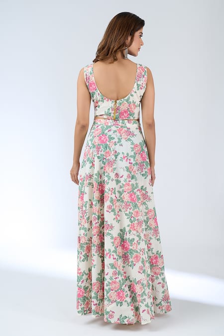 Samyukta Singhania Floral Print Lehenga Set 