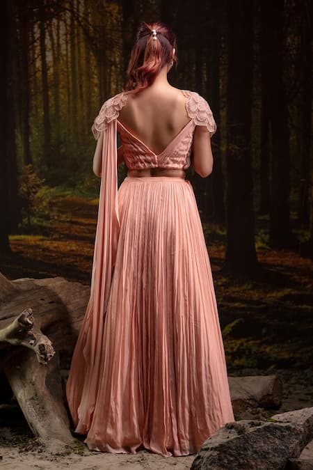 Harshita Jain 3D Floral Embroidered Lehenga With Blouse 