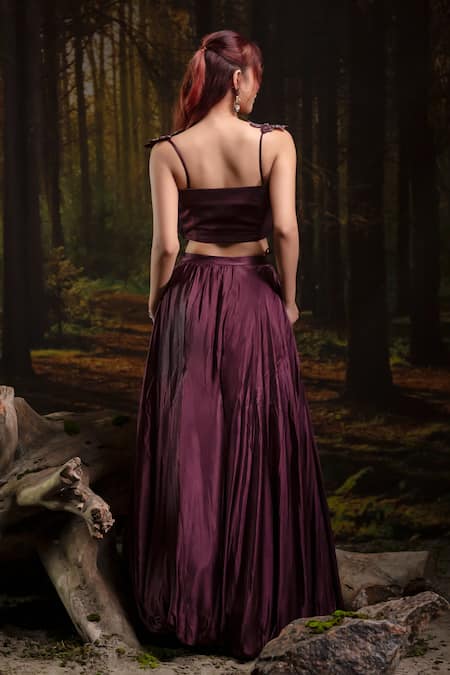 Harshita Jain Ruffle Bustier With Balloon Skirt 