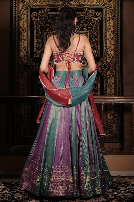 Vana Ethnics The Ratnakari Mirror Embellished Lehenga Set 
