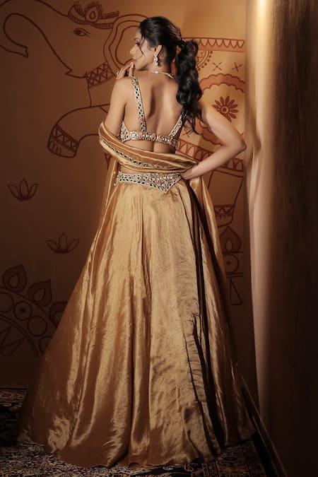 Vana Ethnics The Kamalratna Mirror Embroidered Lehenga Set 