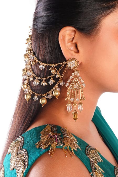 Vaidaan Vrishti Embellished Hair Chain Jewelry  