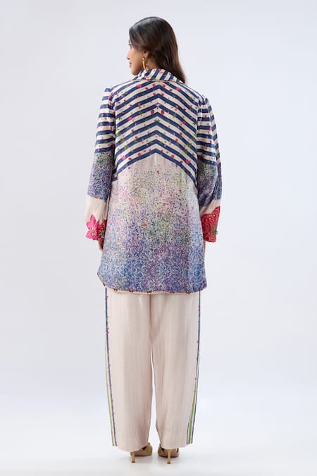 Label Niti Bothra Stripe Pattern Tunic With Pant 