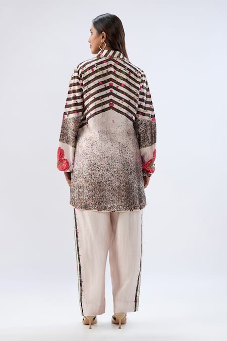 Label Niti Bothra Stripe Pattern Tunic With Pant 