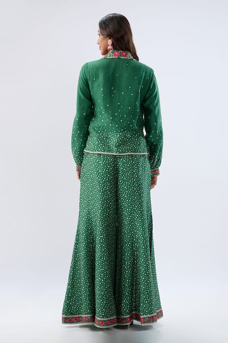 Label Niti Bothra Floral Print Shirt With Sharara 