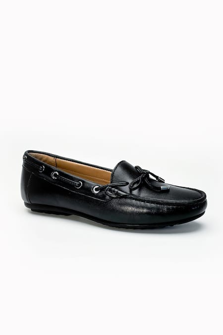 Heel Your Sole Black Christie Women Leather Loafer 