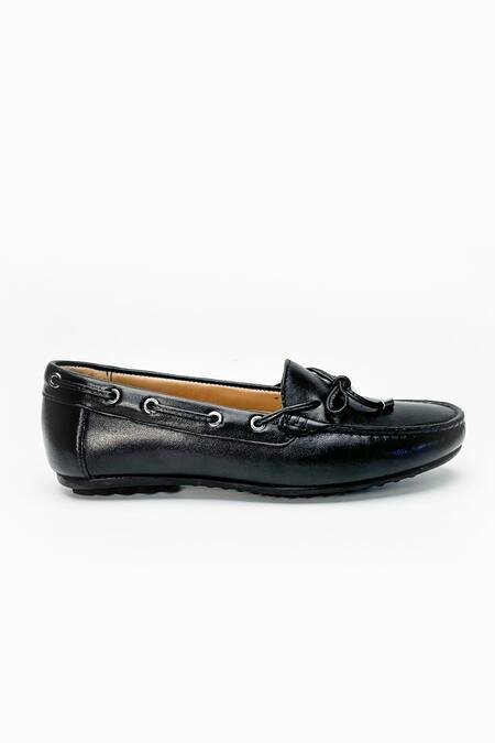Heel Your Sole_Black Christie Women Leather Loafer _Online_at_Aza_Fashions