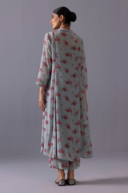 Label Shreya Sharma Thea Floral Print Kurta & Pant Set 