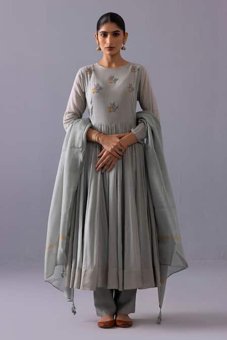 Label Shreya Sharma Latika Embroidered Anarkali Set 