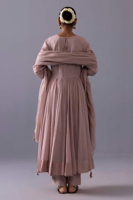 Label Shreya Sharma Latika Floral Embroidered Anarkali Set 