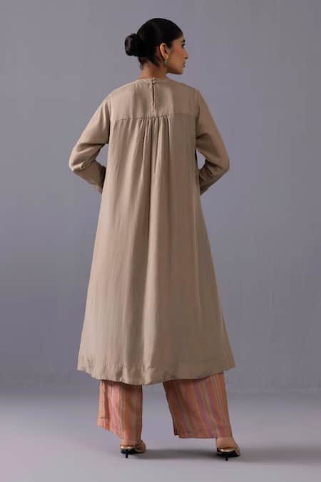 Label Shreya Sharma Maya Pintuck Kurta & Pant Set 