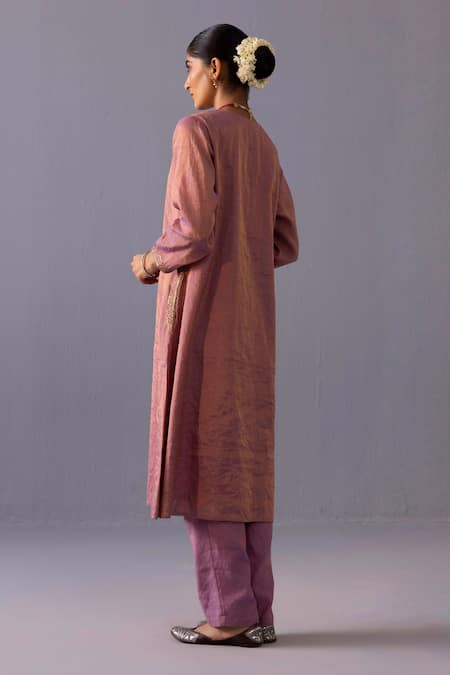 Label Shreya Sharma Rashmi Chanderi Kurta With Pant 