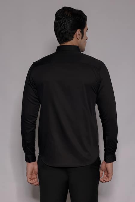 Lacquer Embassy Stanton Houndstooth Pattern Shirt 