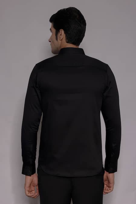 Lacquer Embassy Fenton Tape Embellished Shirt 