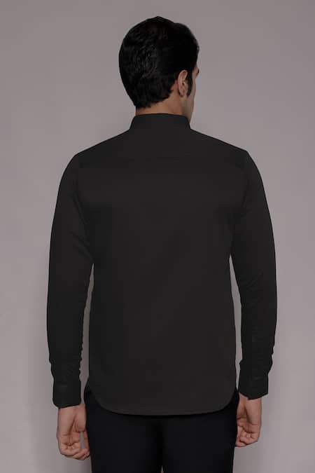 Lacquer Embassy Elverson Floral Zari Embroidered Shirt 