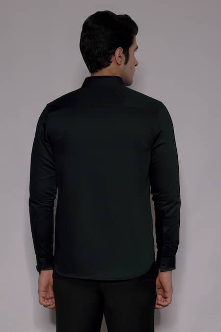 Lacquer Embassy Kingswell Mandarin Collar Shirt 