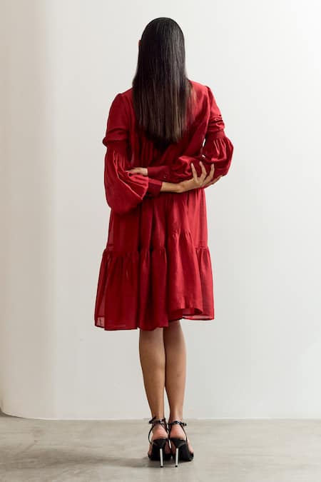 Notsosure Flower Embroidered Dress 