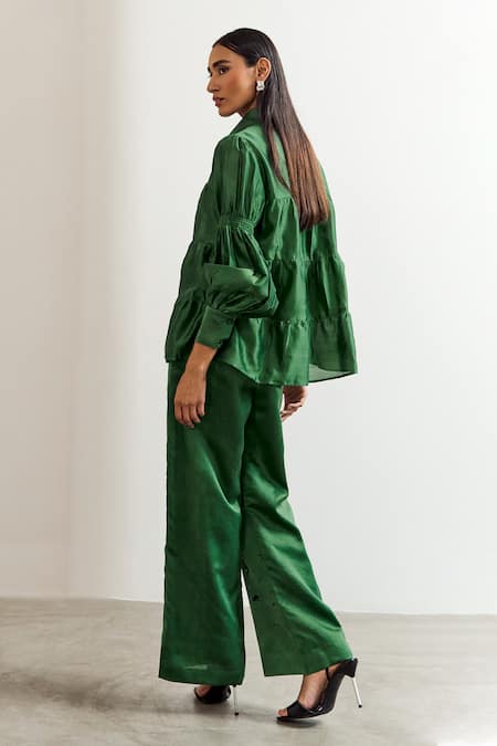 Notsosure Frill Embroidered Shirt 