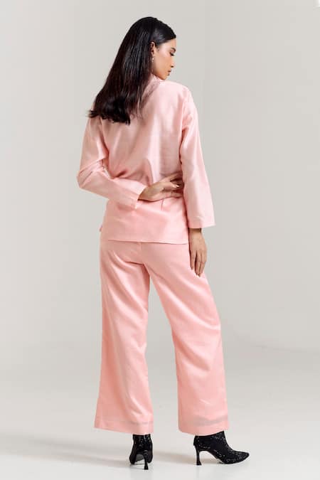 Notsosure Brooch Embellished Shirt 