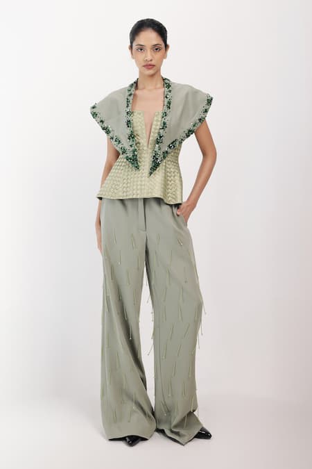 Siddhant Agrawal Coral Fade Scarf 