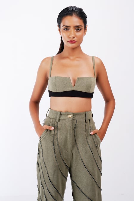 Siddhant Agrawal Rawfern Sculpted Bralette 