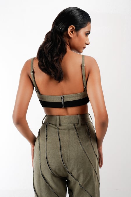 Siddhant Agrawal Rawfern Sculpted Bralette 