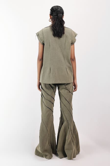 Siddhant Agrawal Rawfern Bell Bottom Trouser 