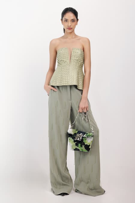 Siddhant Agrawal Woven Whisper Corset 