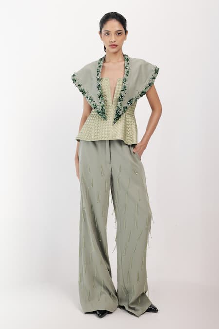 Siddhant Agrawal Mistborne Embellished Trouser 