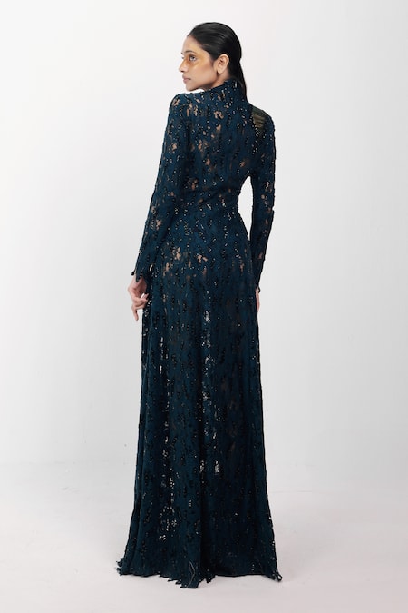 Siddhant Agrawal Fernmist Embellished Gown 
